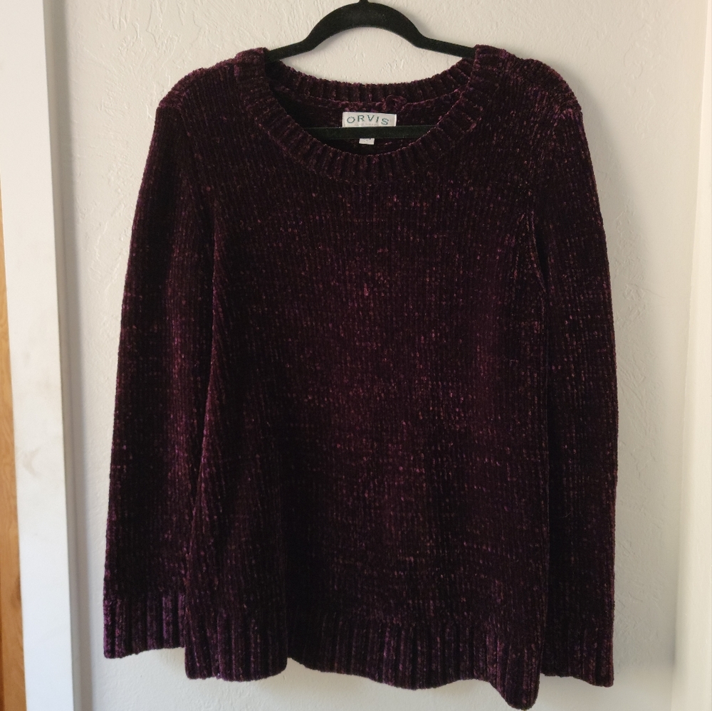 Purple Velvet Sweater